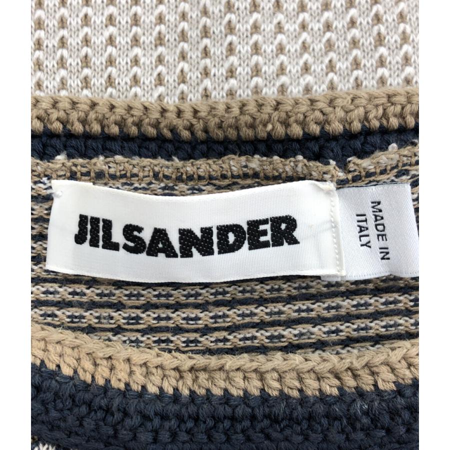 美品 ジルサンダー シルク混 ワッフルニット レディース SIZE 34