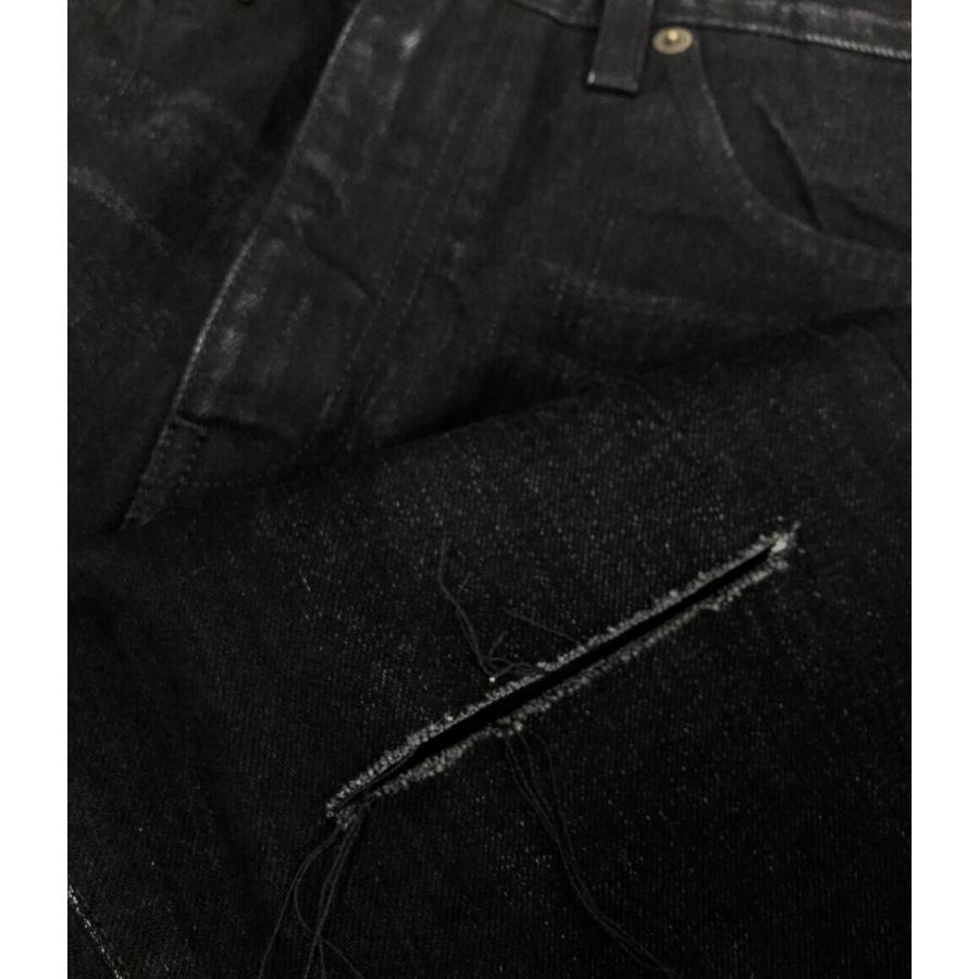 サンローランパリ デストロイクラッシュデニムパンツ メンズ