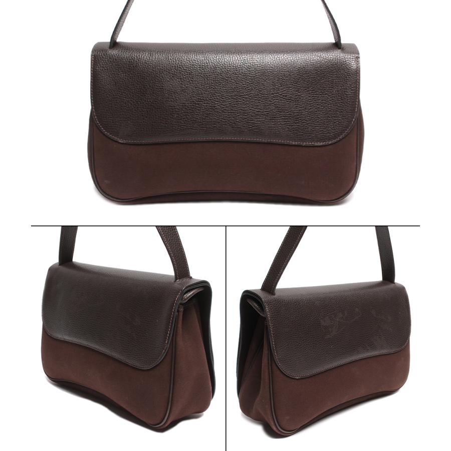 エルメス レザーショルダーバッグ □I刻印 シルバー金具 サック