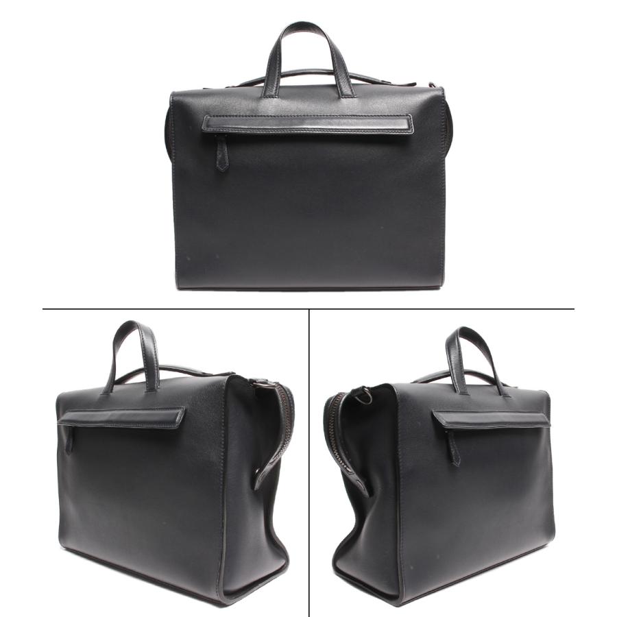 美品 フェンディ セレリア A4可 2室 シボ革 チャーム付き ブリーフケース FENDI（フェンディ） セレリア ピーカブー フィット 7VA406 グレー