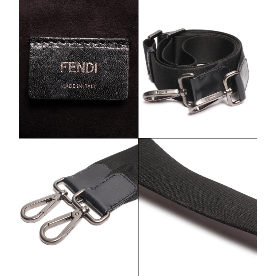 美品 フェンディ セレリア A4可 2室 シボ革 チャーム付き ブリーフケース FENDI（フェンディ） カードケース SELLERIA セレリア 7M0222 AP3B