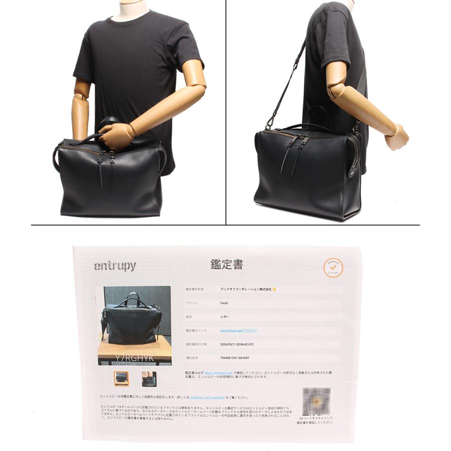 美品 フェンディ セレリア A4可 2室 シボ革 チャーム付き ブリーフケース FENDI（フェンディ） セレリア ピーカブー フィット ビジネスバッグ