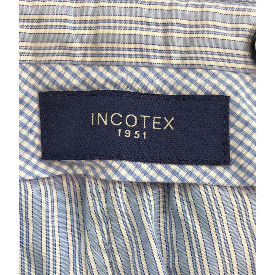 インコテックス SUPER100Sウールスラックスパンツ チェック柄 ロール