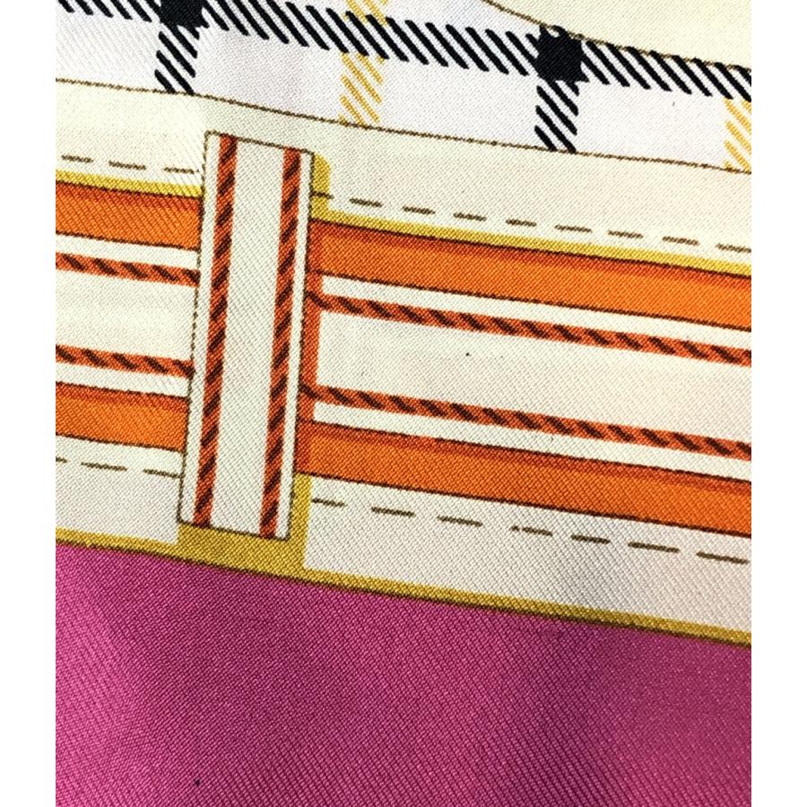 エルメス スカーフ カレ90 シルク100% 馬鎧 Camails レディース HERMES