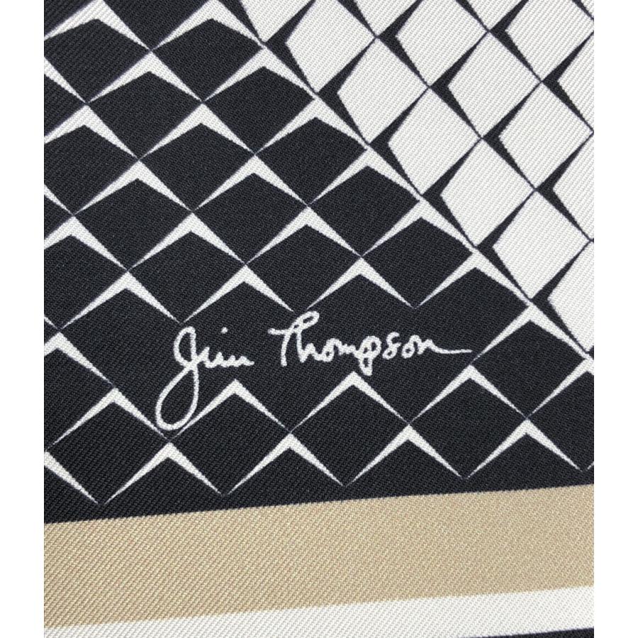 未使用！JIM THOMPSONジムトンプソン 大判シルクスカーフ 美品 ジムトンプソン スカーフ シルク100％ レディース JIM THOMPSON