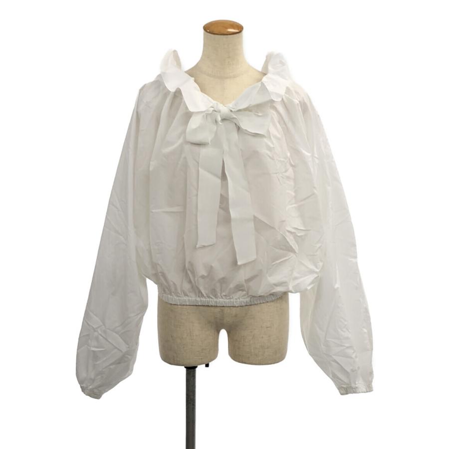 美品 パフスリーブ グログランリボン バルーンスリーブ ドロー  