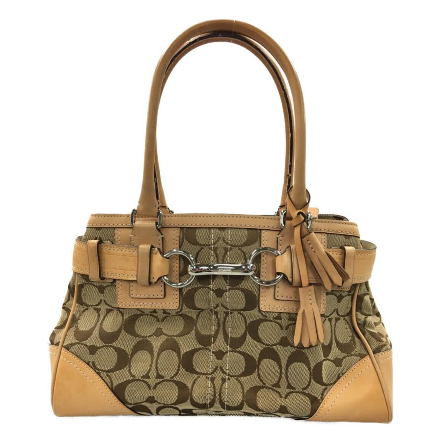COACH コーチ 10245 シグネチャー ハンドバッグ Signature コーチ ハンドバッグ 10245 シグネチャー レディース COACH 中古