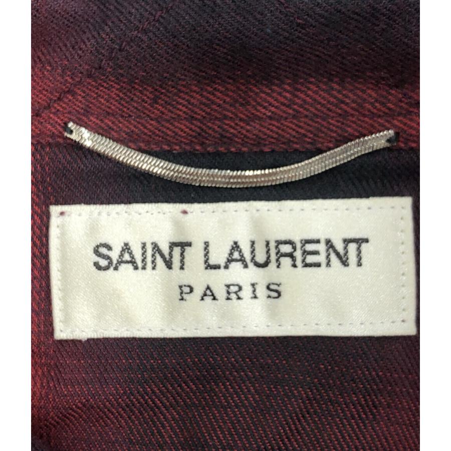 サンローランパリ フランネルチェックシャツ メンズ SIZE XS (XS サンローランパリ フランネルチェックシャツ メンズ SIZE XS (XS