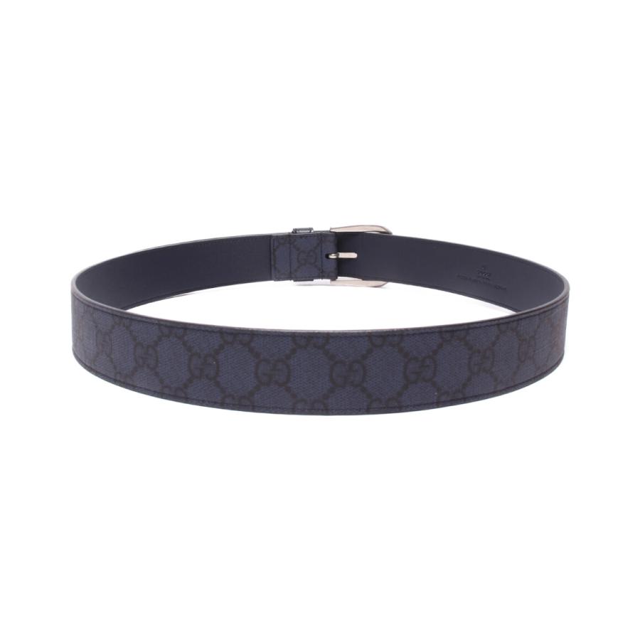 美品 グッチ インターロッキングGディテール付き ベルト 673921 GG  