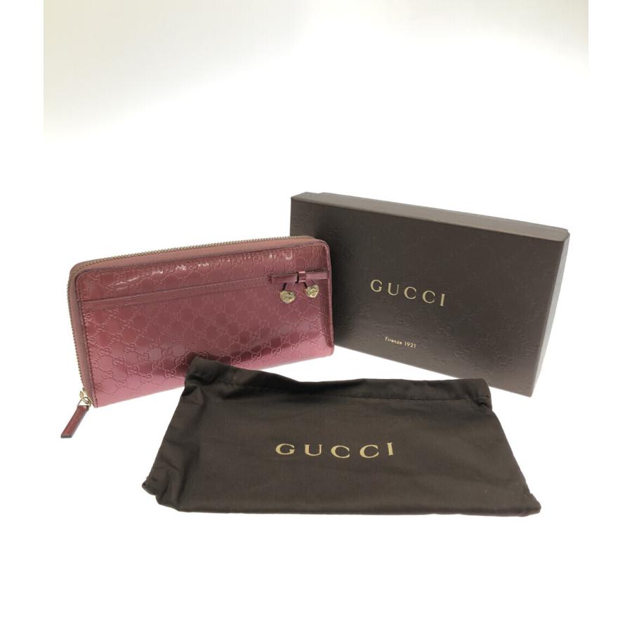 ☆美品☆ GUCCI【シマ/シャイニーマイクログッチ】長財布