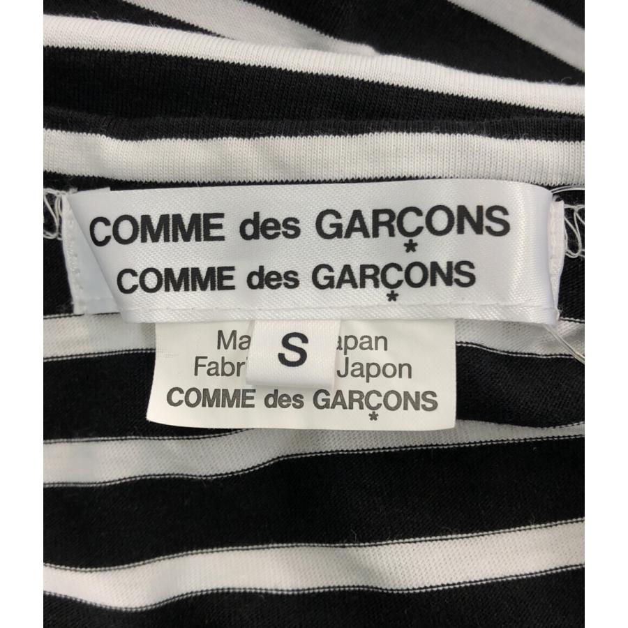 美品 コムデギャルソン 長袖ボーダーTシャツ RL-T001 レディース SIZE