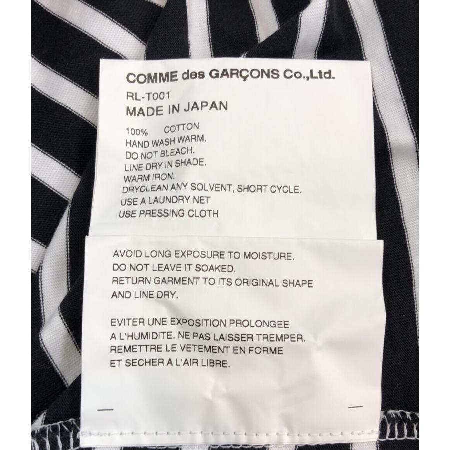 美品 コムデギャルソン 長袖ボーダーTシャツ RL-T001 レディース SIZE