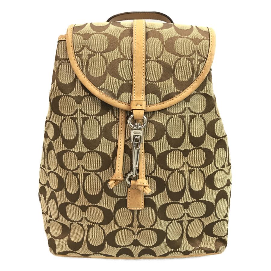 未使用　コーチ　COACH シグネチャー　リュック　6613 コーチ キャンバスミニリュック 6613 シグネチャー レディース COACH