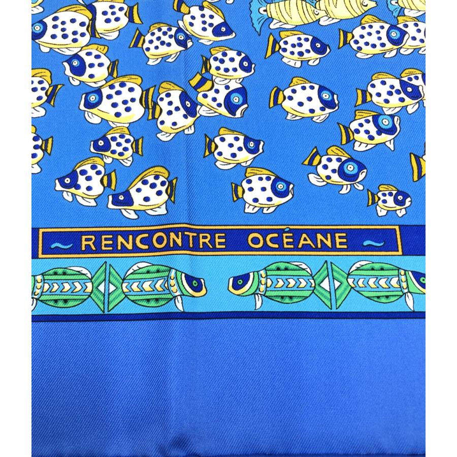 エルメス スカーフ カレ90 シルク100％ 大西洋の出会い RENCONTRE