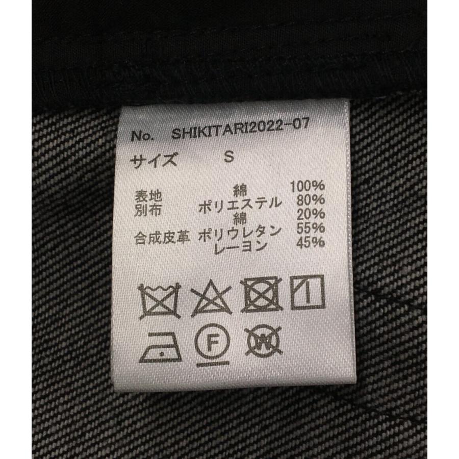 美品 パッチワークフレームデニム 再構築フレアデニムパンツ 