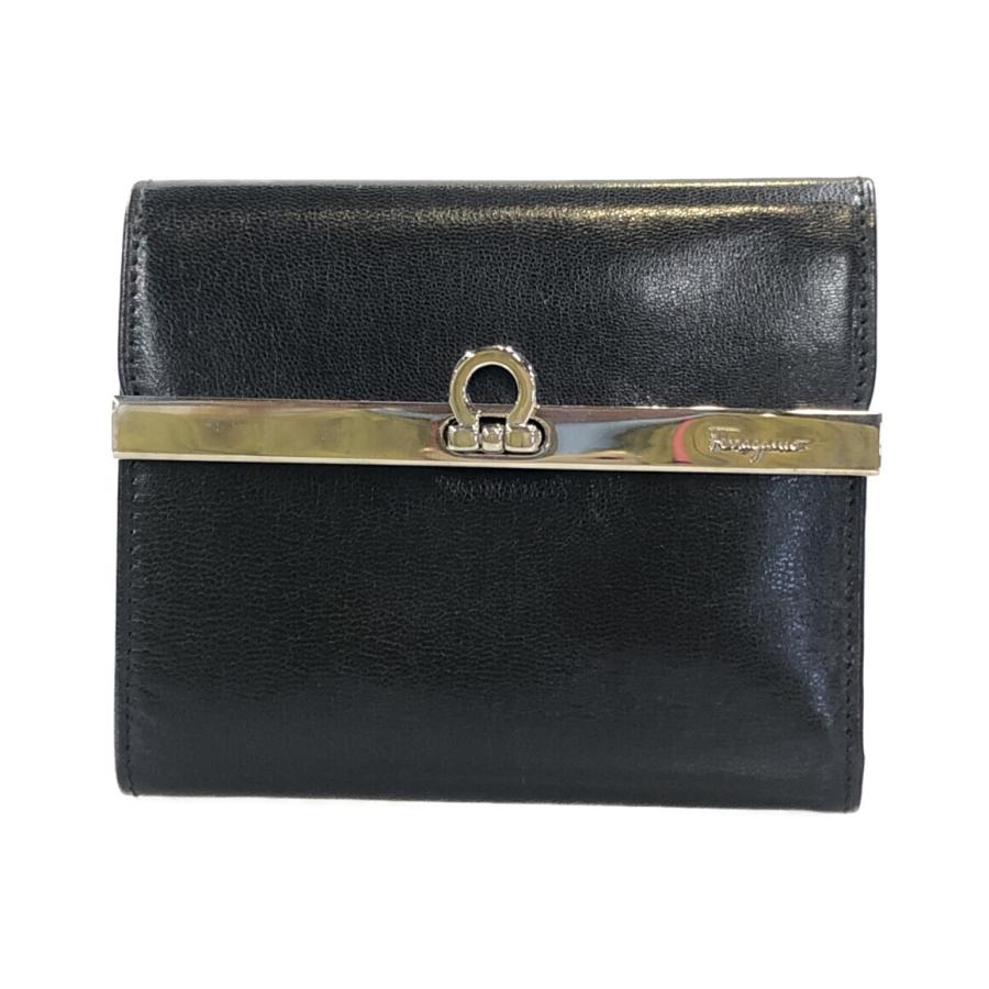 サルヴァトーレフェラガモ 財布/三つ折 Salvatore Ferragamo 折財布 ガンチーニ/ラベンダー【中古】 サルバトーレフェラガモ 三つ折り財布 ガンチーニ レディース