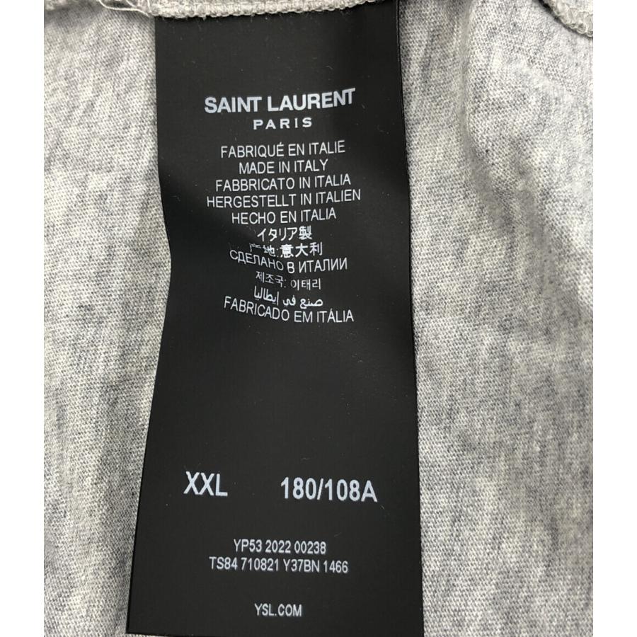 美品 SAINT LAURENT PARIS サンローランパリ シグネチャーロゴプリント 半袖 Tシャツ 480335 XSサイズ 155/80Y ホワイト レディース 古着 中古 USED 中古・古着通販】Saint Laurent Paris (サンローランパリ) プリントT