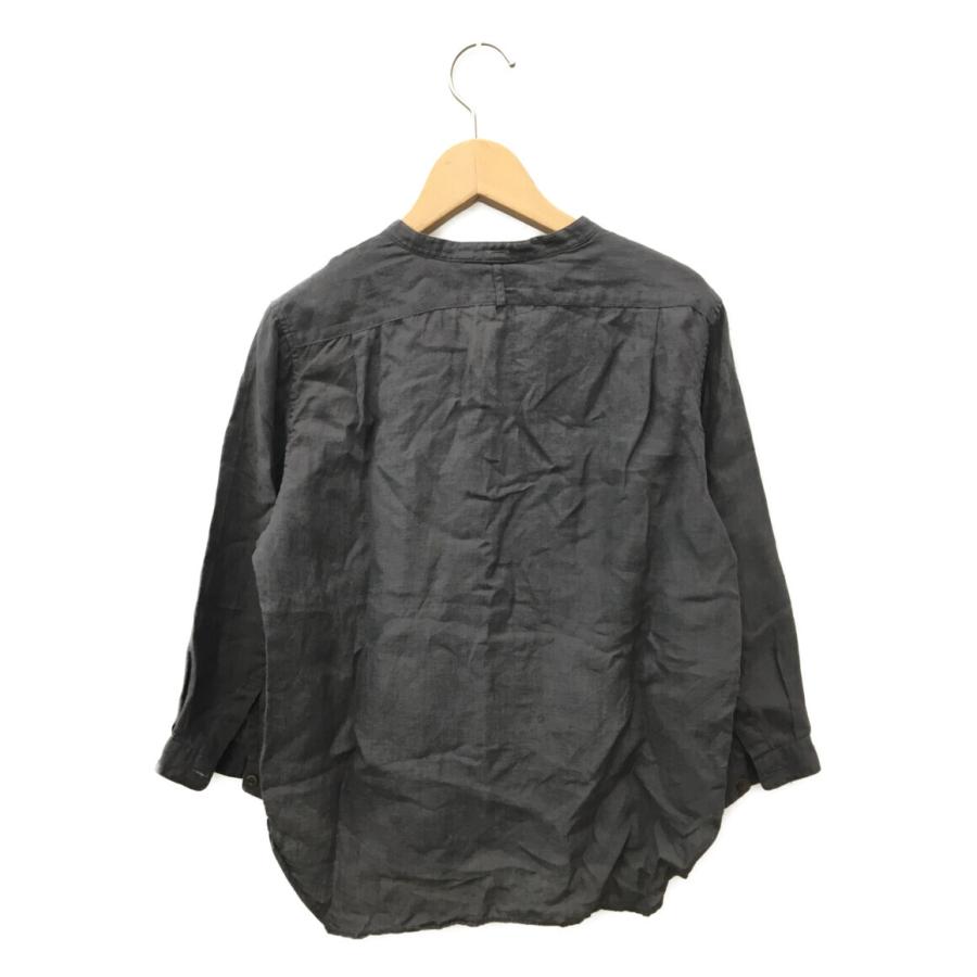 MARGARET HOWELLマーガレットハウエル　リネン　バンドカラー　シャツ マーガレットハウエル バンドカラーシャツ リネン レディース SIZE 1