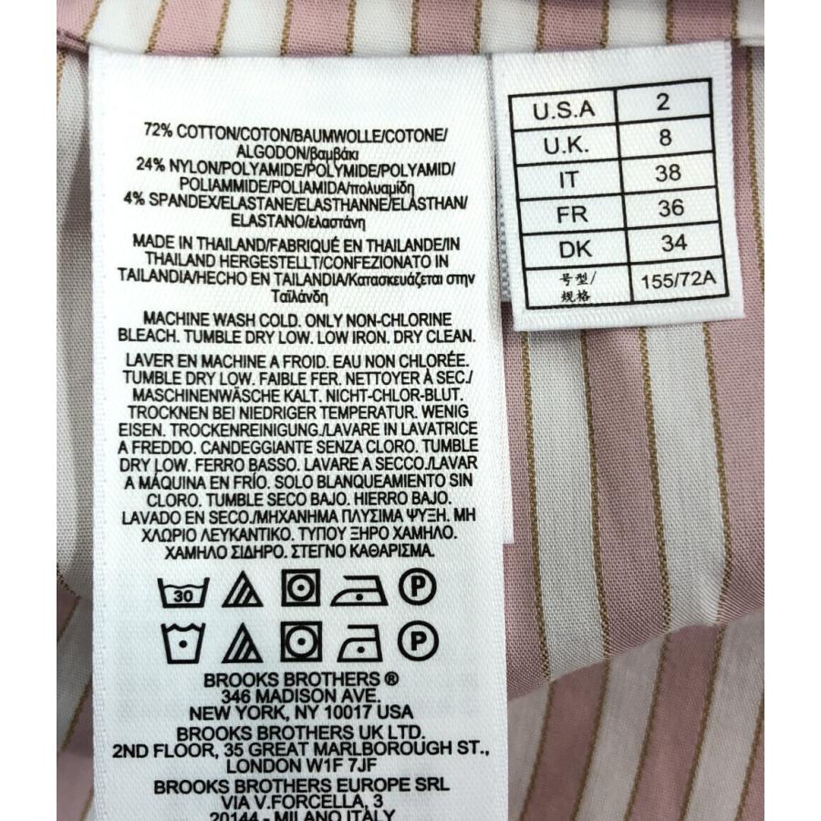 美品 ブルックスブラザーズ シャツワンピース ストライプ柄