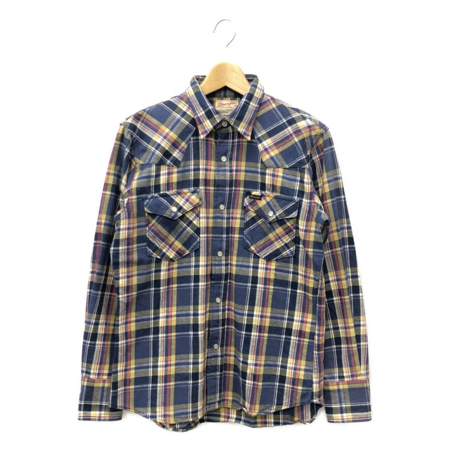 ラングラー ウエスタンネルシャツ チェック柄 メンズ SIZE M (M