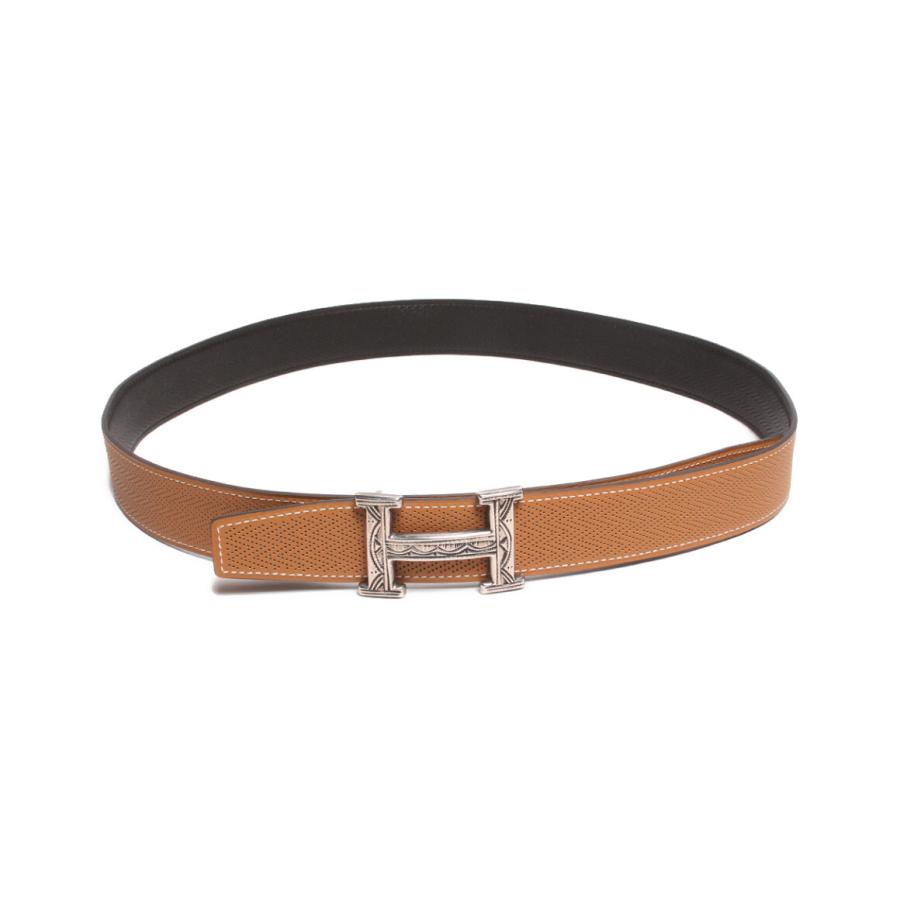エルメス ベルト リバーシブル シルバー金具 T刻印 CUIR SEUL 32 MM