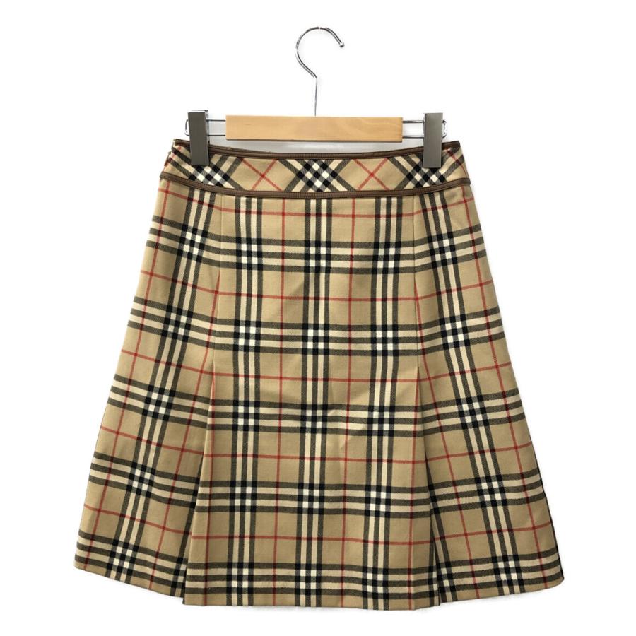バーバリーブルーレーベル フレアスカート ノバチェック FLF55-626