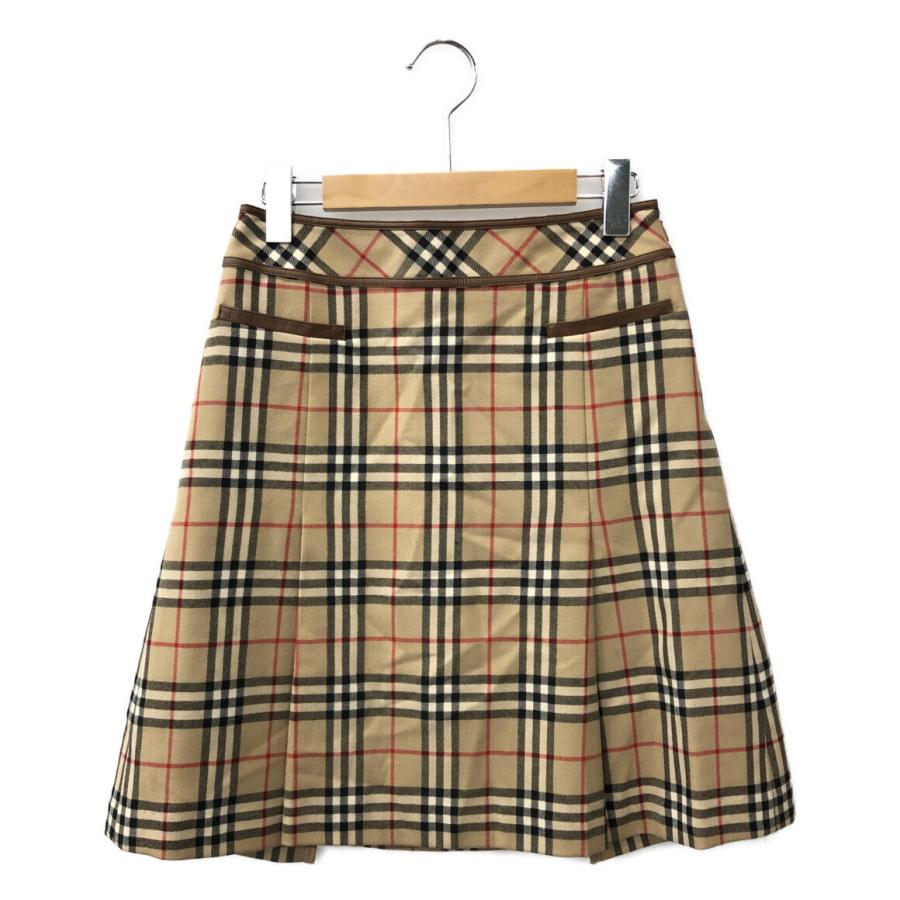 バーバリーブルーレーベル フレアスカート ノバチェック FLF55-626