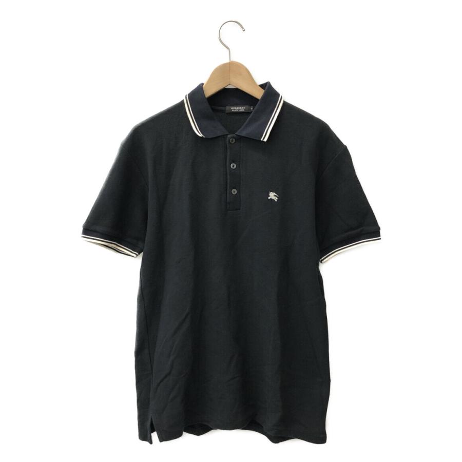 【新品・未使用】Burberry BLACK LABEL ポロシャツ　半袖 バーバリーブラックレーベル 半袖ポロシャツ メンズ SIZE 3 (L