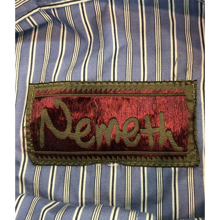 美品 ネメス 長袖シャツ ストライプ柄 メンズ SIZE NEMETH 中古