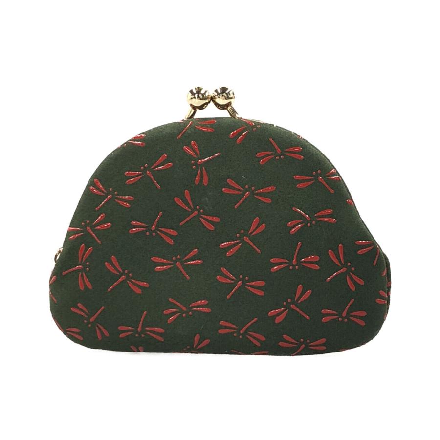 美品 コインケース 小銭入れ トンボ柄 がま口 レディース 印傳屋 中古  