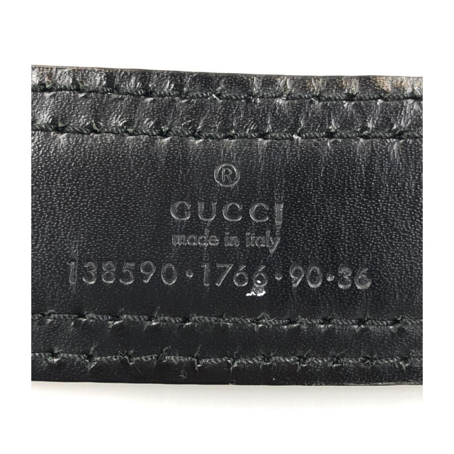 グッチ Gバックルベルト 138590 1766 90 36 メンズ GUCCI 中古