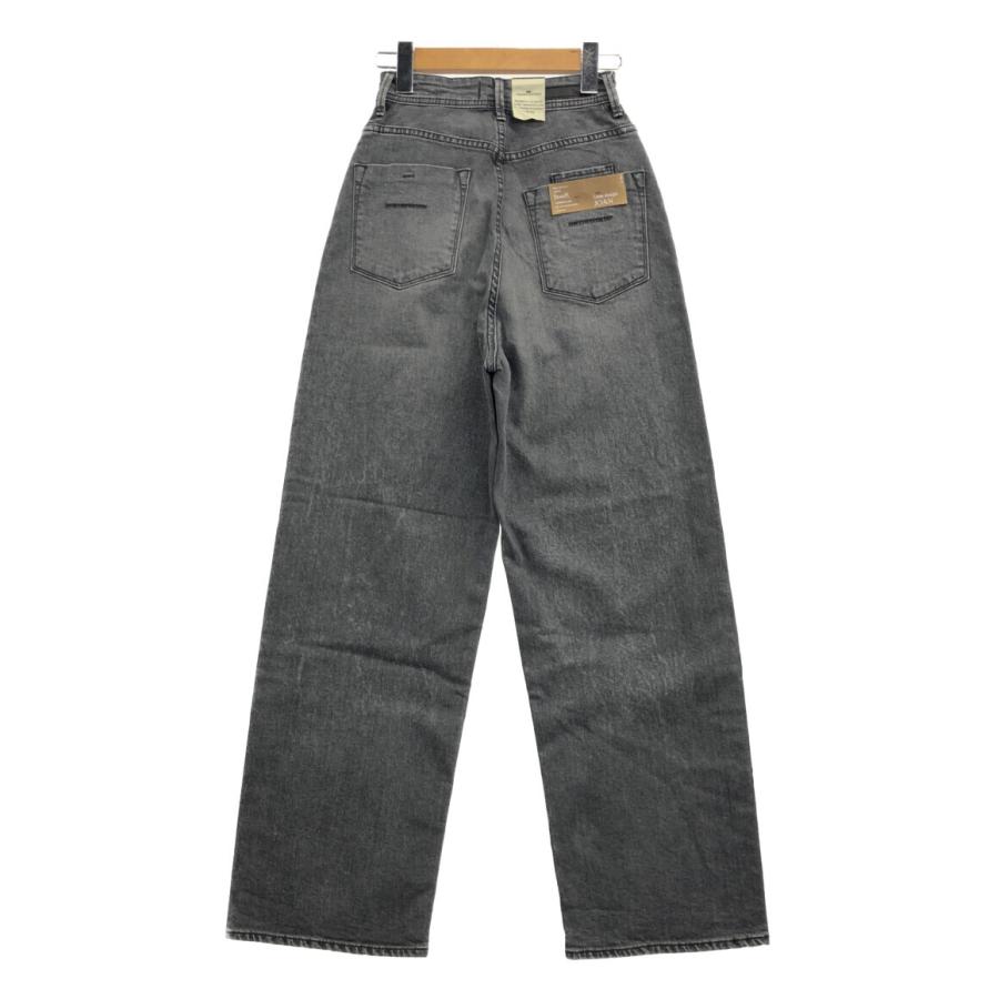 美品 ヤヌーク ルーズストレート JOAN デニムパンツ ダメージ加工 