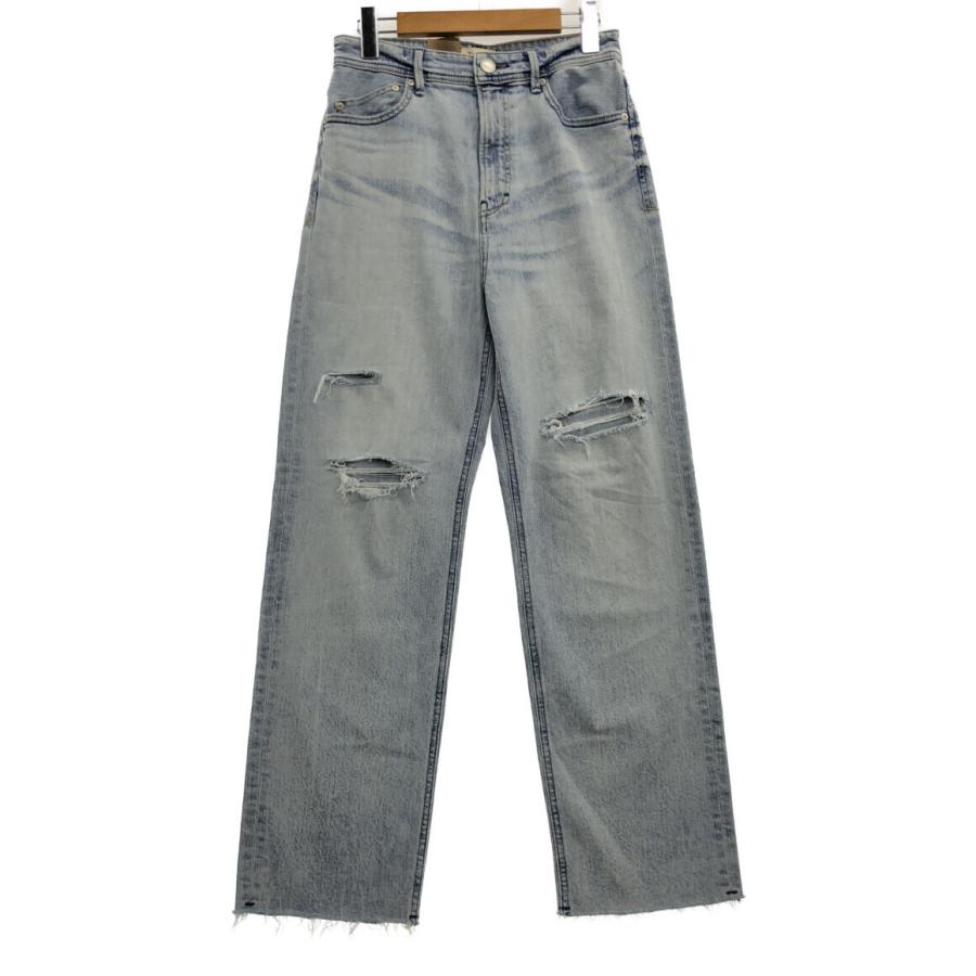 【未使用品】YANUK ボーイズストレート LEA ダメージ加工 27インチ 美品 ヤヌーク LEA boys Straight ダメージデニムパンツ