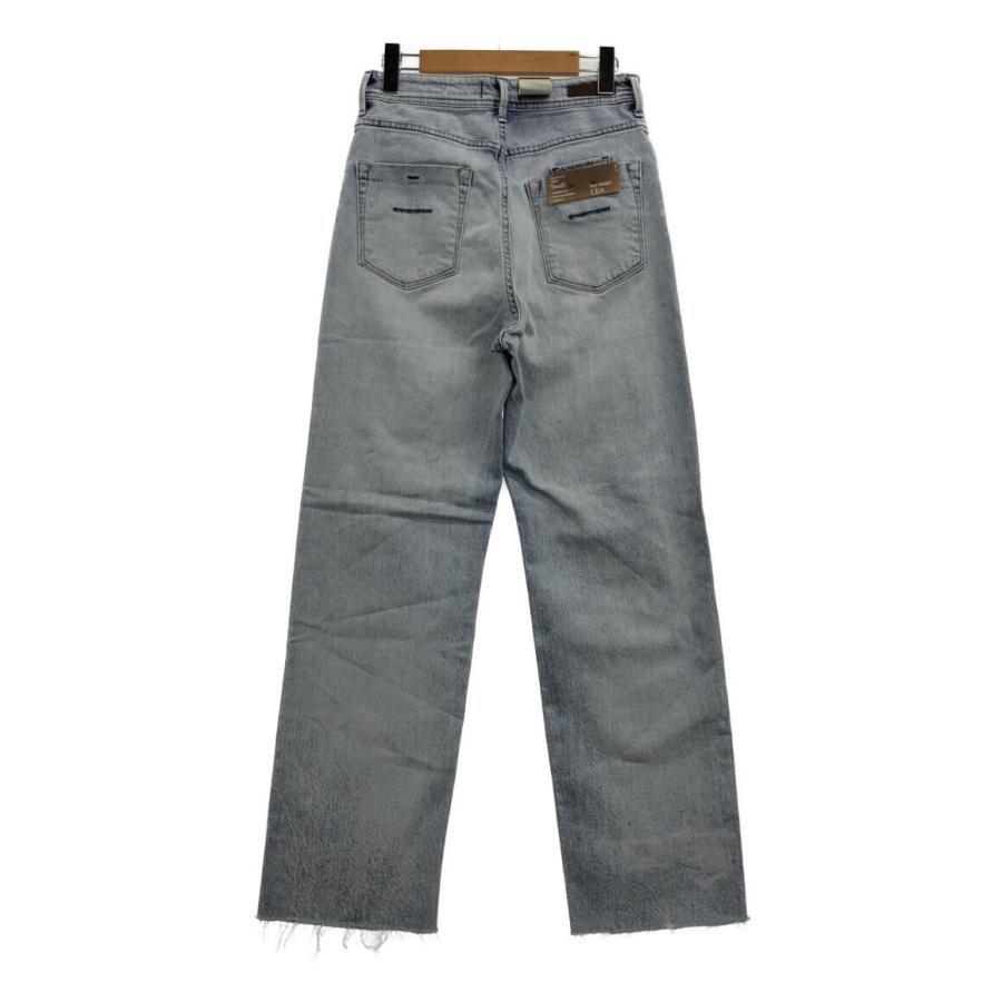美品 ヤヌーク LEA boys Straight ダメージデニムパンツ レディース