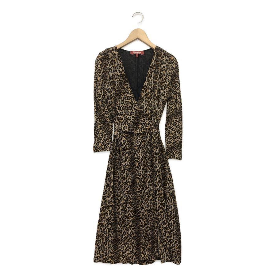 レオパード柄 カシュクールワンピース レディース SIZE S (S) MAX MARA 