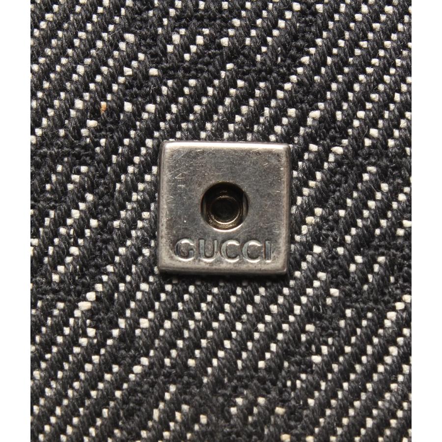 美品　グッチ財布　グッチ折り財布　グッチGGキャンバスブラック　レザー GGキャンバス グッチ 05492 4463 二つ折り財布 GUCCI レディース