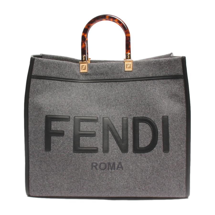美品 フェンディ トートバッグ フランネル ショッパー サンシャイン  