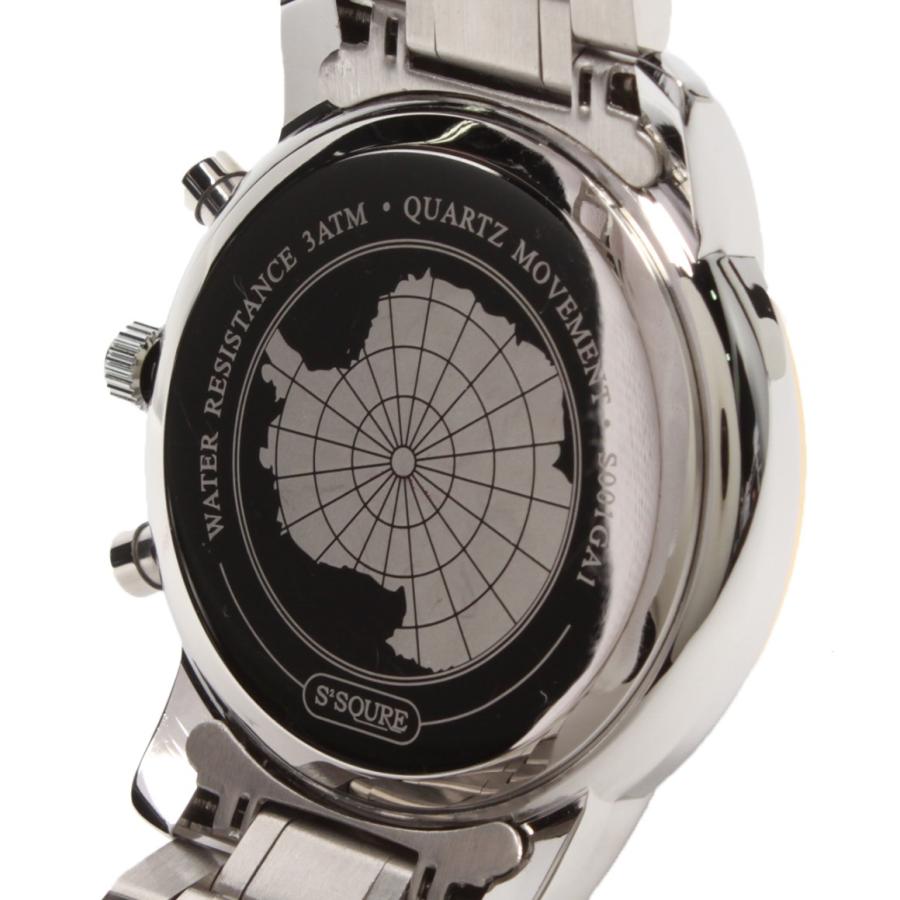 美品 腕時計 クオーツ ブルー S001GA1 メンズ SSQURE 中古