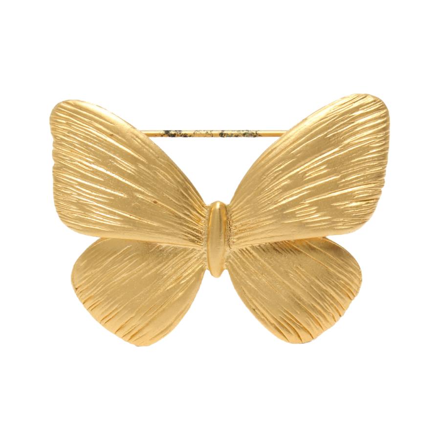 HANAE. MORI.森英恵作品 刻印有り「二羽の蝶」 希少ブローチ