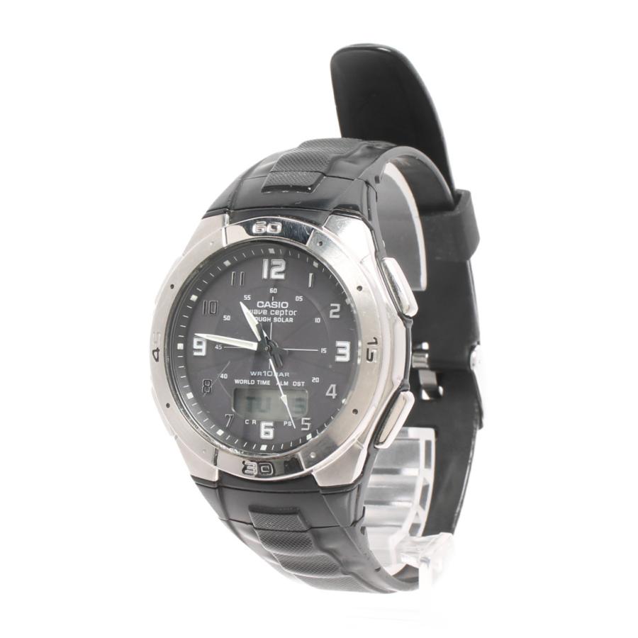 CASIO カシオ 腕時計 wave ceptor ソーラー WVA-470 メンズ 中古 CASIO カシオ 腕時計 wave ceptor ソーラー WVA-470 メンズ 中古