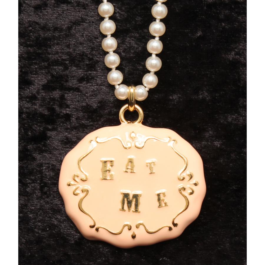 ネックレス Disney 不思議の国のアリス EAT ME レディース Q-pot. 中古 