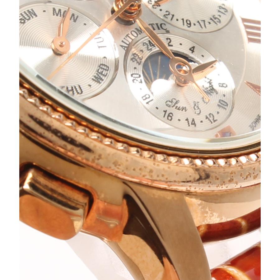 腕時計 トリプルカレンダー ムーンフェイズ Scheffer Sohne T22131-75 