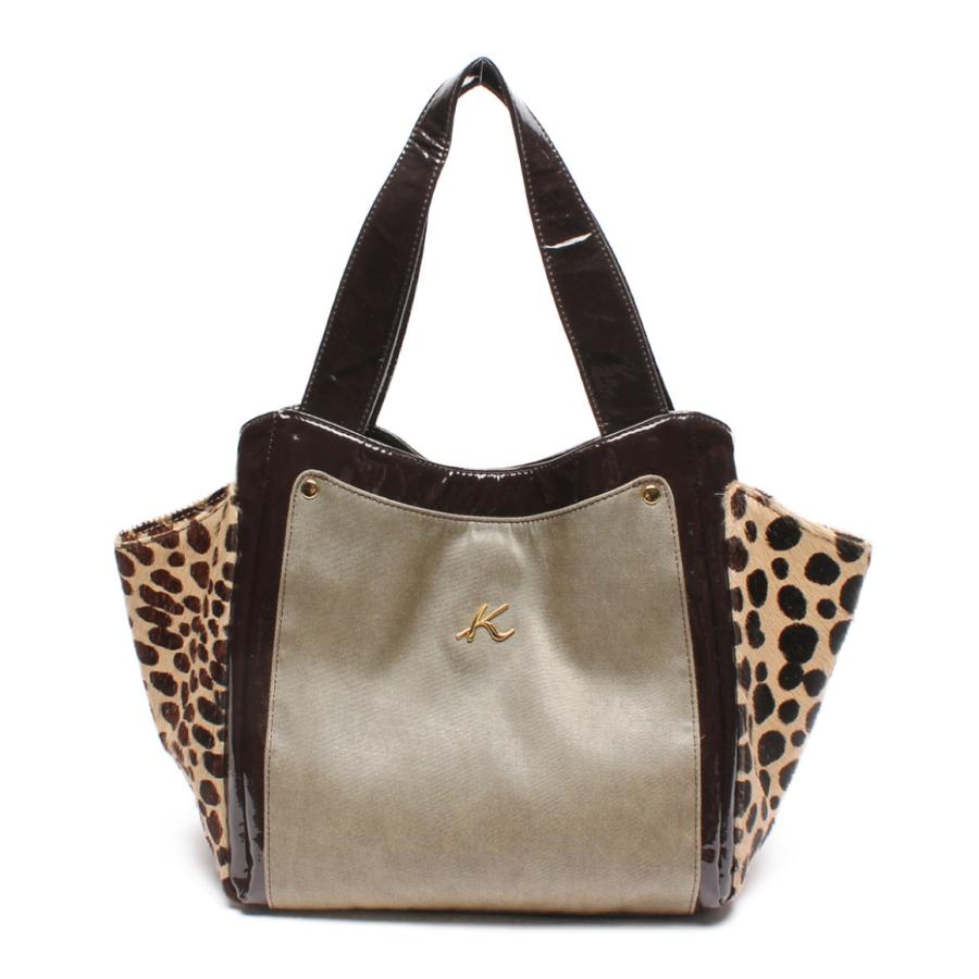 キタムラ トートバッグ アニマル柄 ハンド レディース KITAMURA 中古  