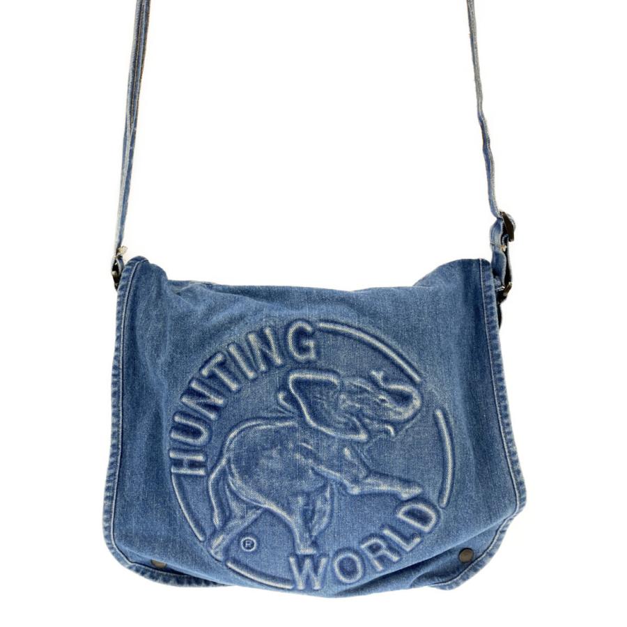 ハンティングワールド ショルダーバッグ デニム 斜め掛け 80837 メンズ