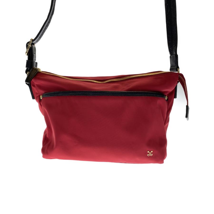 サザビー ワンショルダーバッグ 舟型バッグ 斜め掛け 無地 ナイロン レッド レディース Sazaby 中古 Aol Hugall Fashion ハグオール 通販 Yahoo ショッピング
