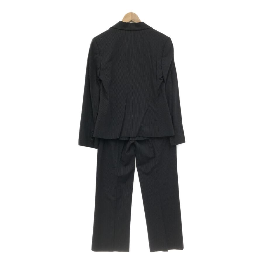 エンポリオアルマーニ 黒タグ2つ釦ストライプ柄セットアップ/パンツスーツ