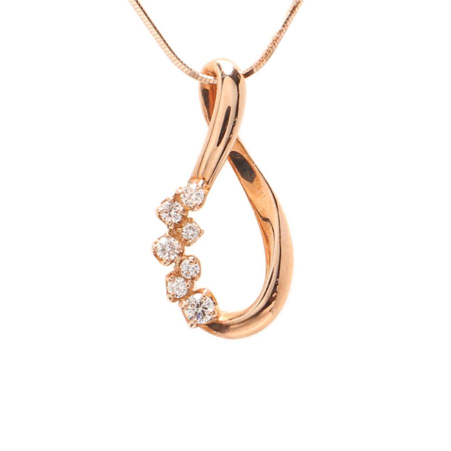 クミキョク ネックレス K10 ダイヤ 0.15ct レディース KUMIKYOKU 中古 