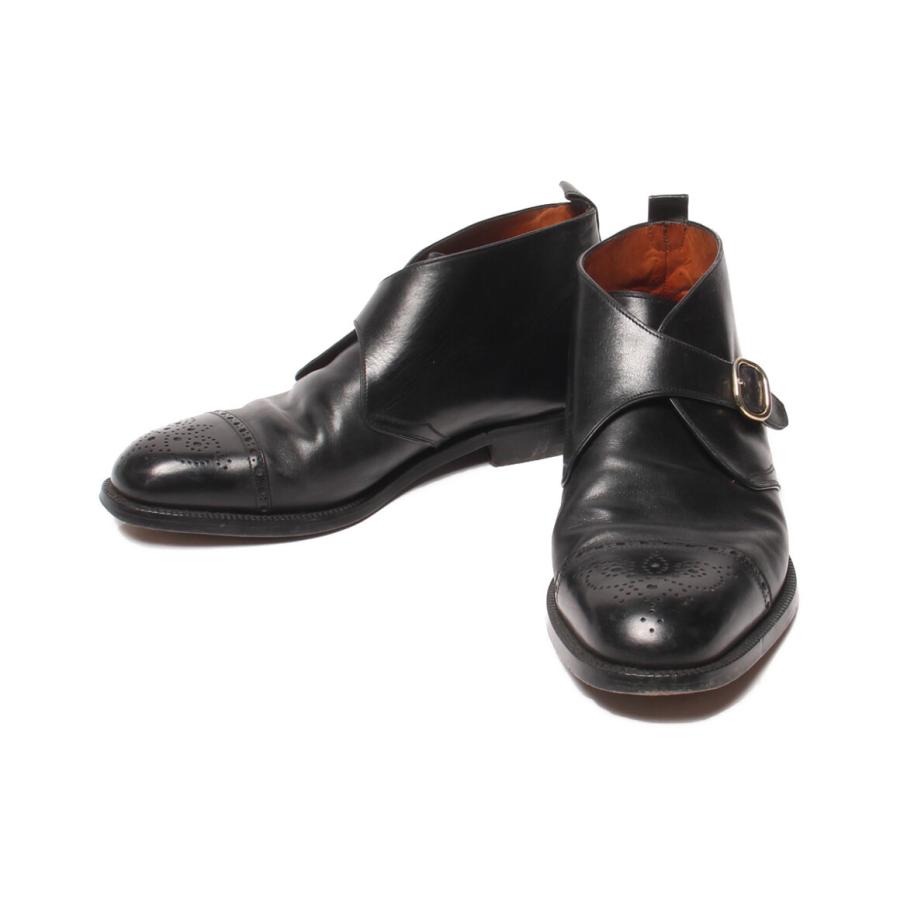 セリーヌ モンクストラップブーツ ストレートチップ メダリオン