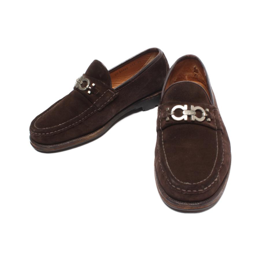 サルバトーレフェラガモ スウェードローファー メンズ Size 7 1 2 S Salvatore Ferragamo 中古 Aol Hugall Fashion ハグオール 通販 Yahoo ショッピング
