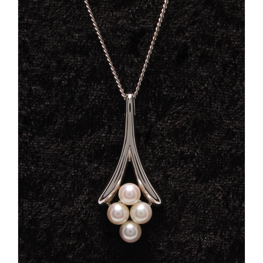 美品 ミキモト ネックレス SV パール4.8mm レディース MIKIMOTO 中古 